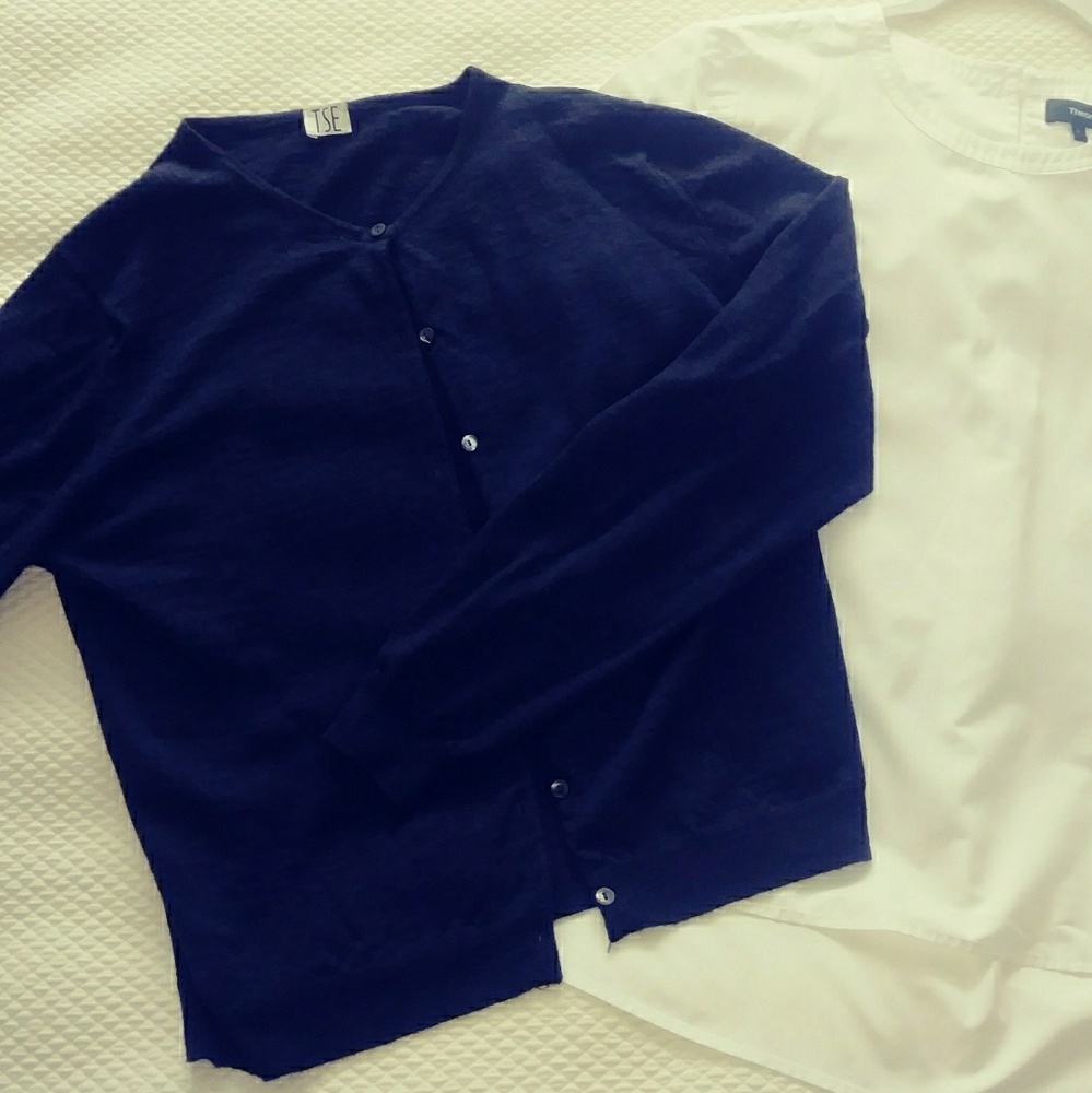 TSE Grey Cashmere cardigan